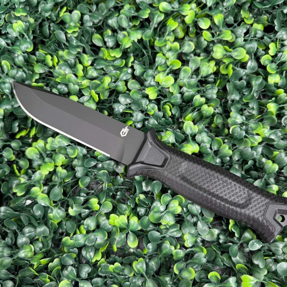 Gerber StrongArm Fixed Blade Knife Black Plain Edge 420HC Steel USA Made 08725 - Picture 2 of 11